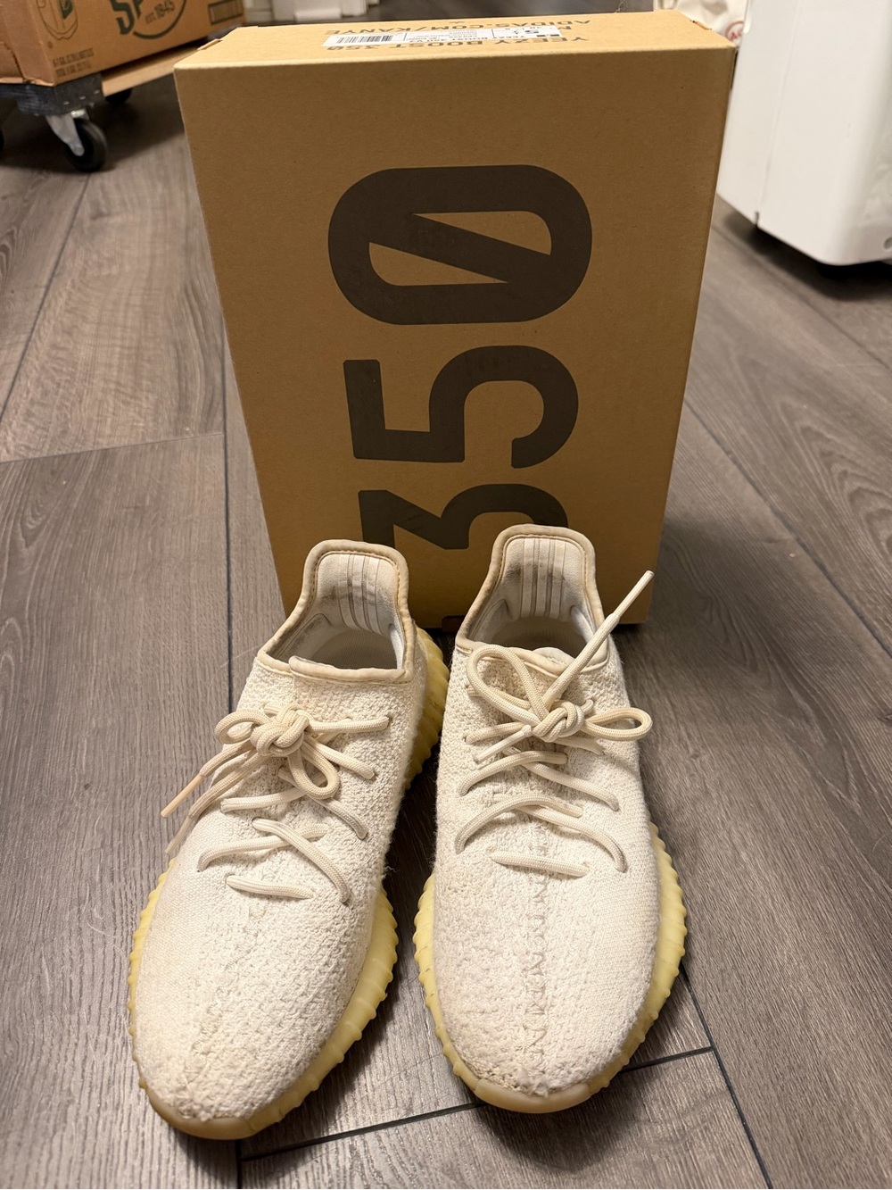 Yeezy Boost 350 V2 Cream Knit with Pale Yellow Sole